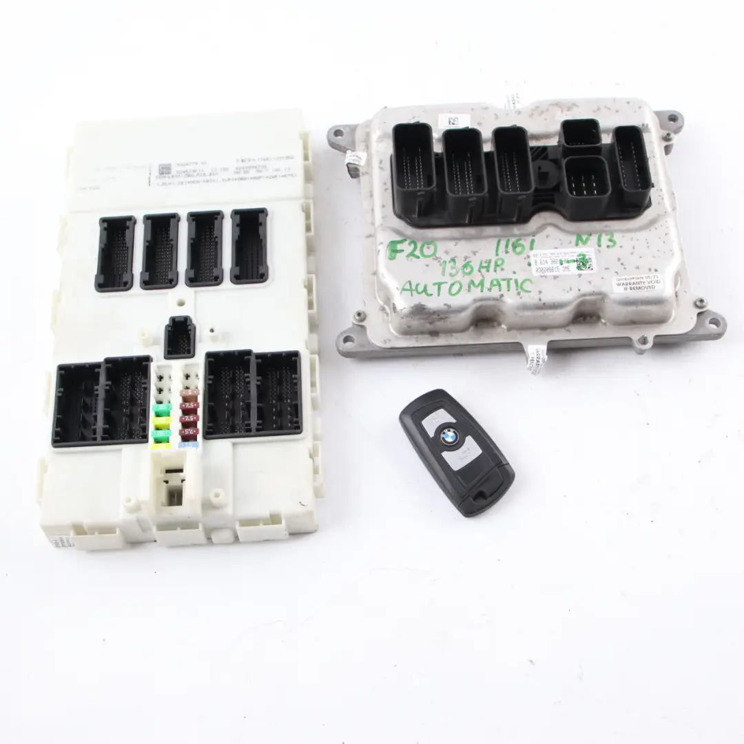 BMW F20 F30 116i 316i N13 136HP Engine ECU KIT DME 8614302 + FEM + Key - SKU 8614302-3 - Part number 7636292