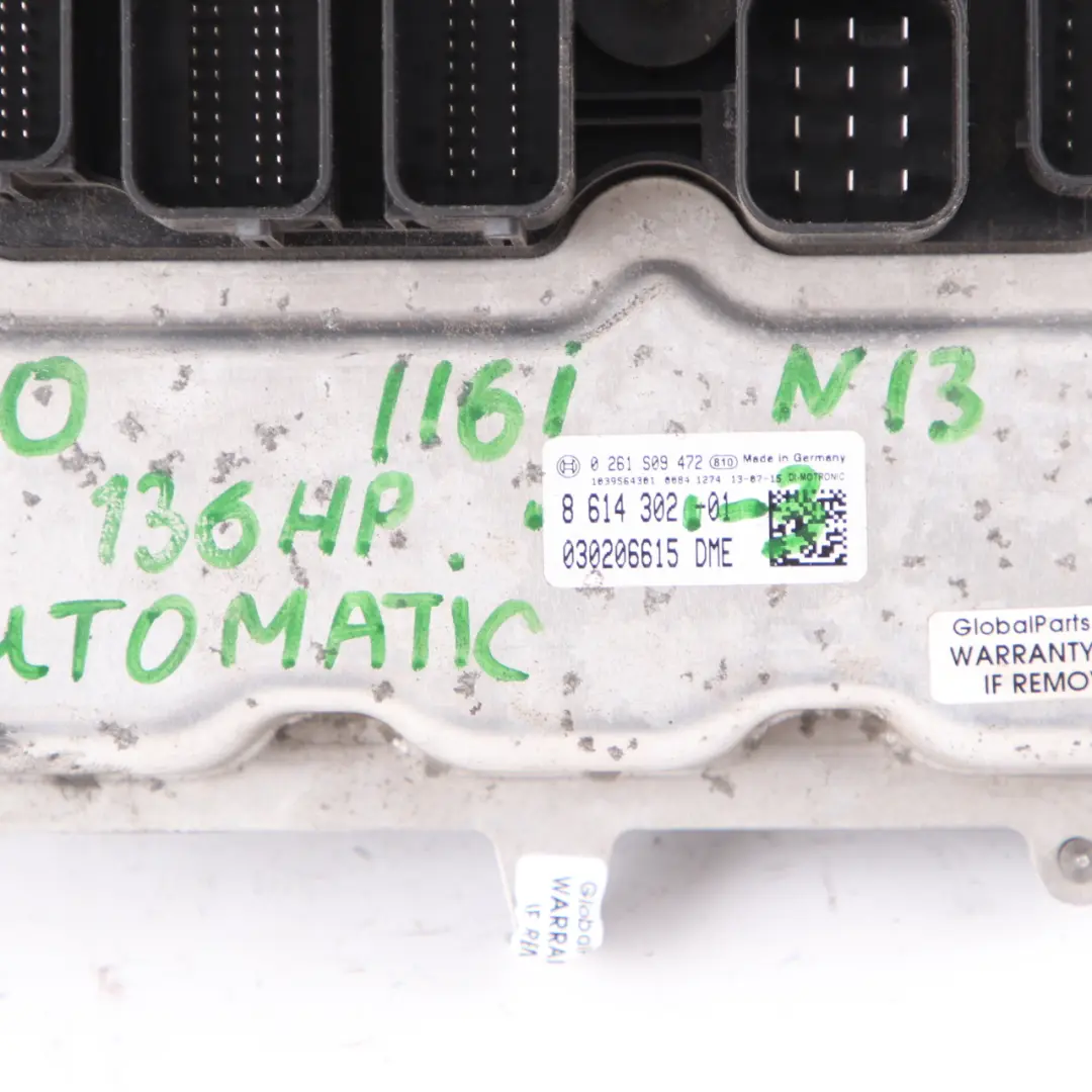 BMW F20 F30 116i 316i N13 136HP Engine ECU KIT DME 8614302 + FEM + Key - SKU 8614302-3 - Part number 7636292