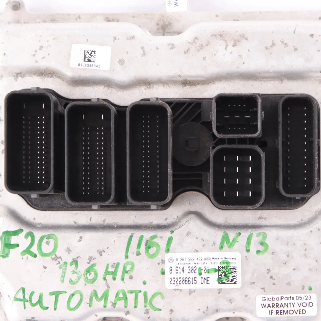 BMW F20 F30 116i 316i N13 136HP Motor ECU KIT DME 8625241 + FEM + Schlüssel - SKU 8614302-3 - Teilenummer 7636292