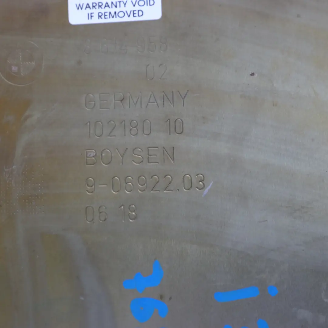 Silencer BMW i3 I01 Hybrid Exhaust Back Box Backbox Pipe to Rear with Part number 8614958 Rear Silencer BMW i3 I01 Hybrid Exhaust Back Box Backbox Pipe - SKU 8614958 - Part number 8614958