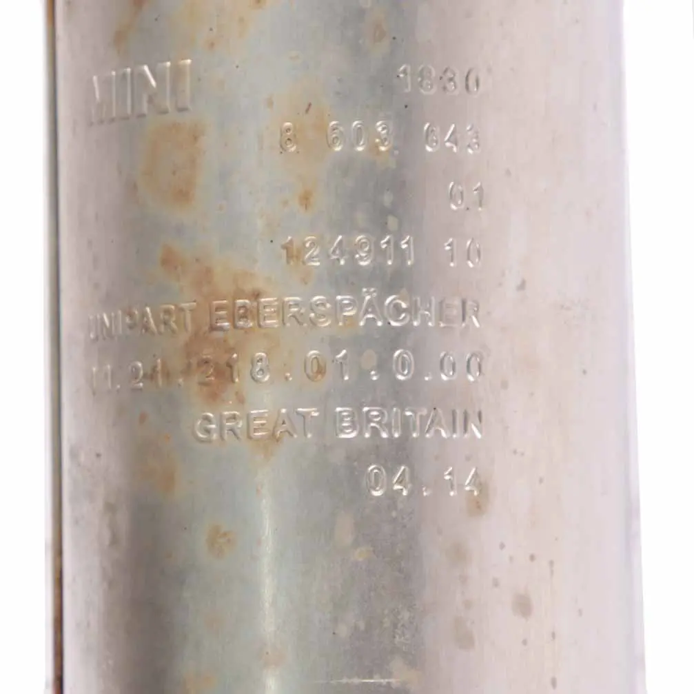 Exhaust Silencer Muffler Back Box Pipe B36 B38 Petrol 8603643 to Mini F56 Rear with Part number 8615429 Mini F56 Rear Exhaust Silencer Muffler Back Box Pipe B36 B38 Petrol 8603643 - SKU 8615429 - Part number 8615429