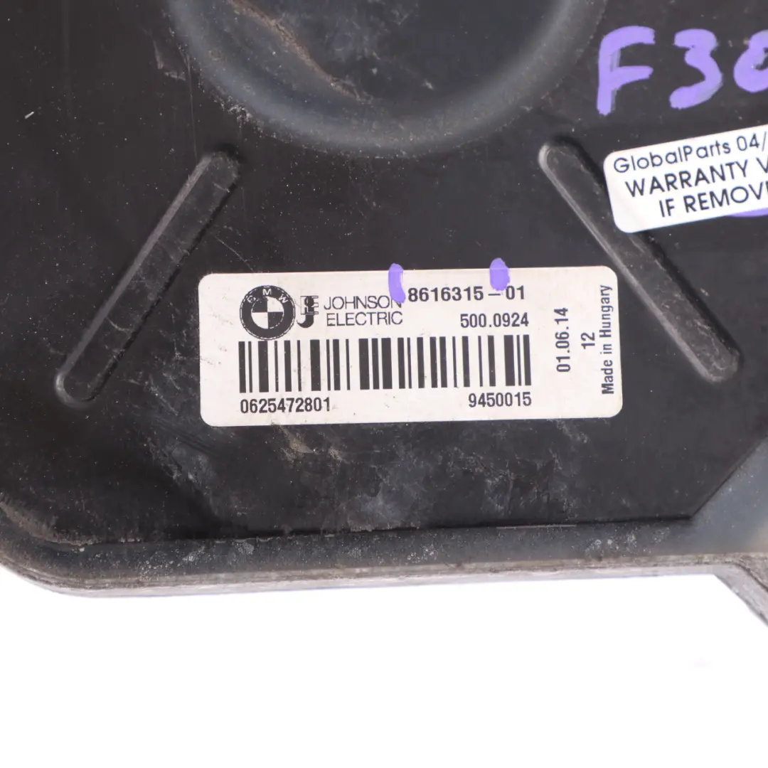 BMW F20 F21 F30 F31 Motor Ventilador Radiador Refrigeración - SKU 8616315 - Número de pieza 8616315