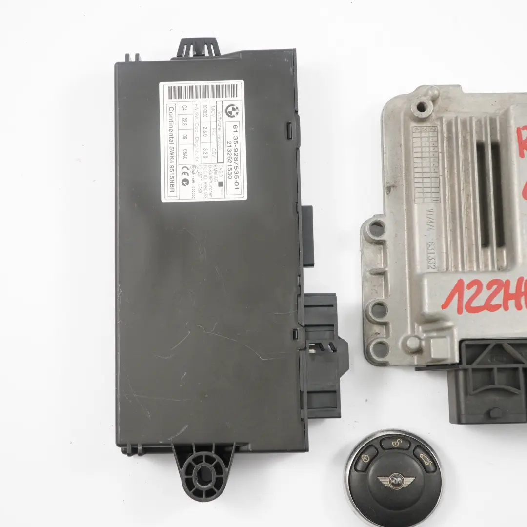 Mini Cooper R56 LCI R58 N16 1.6 122HP Engine ECU Kit DME CAS 3 + Key - SKU 8617050-2 - Part number 8617050