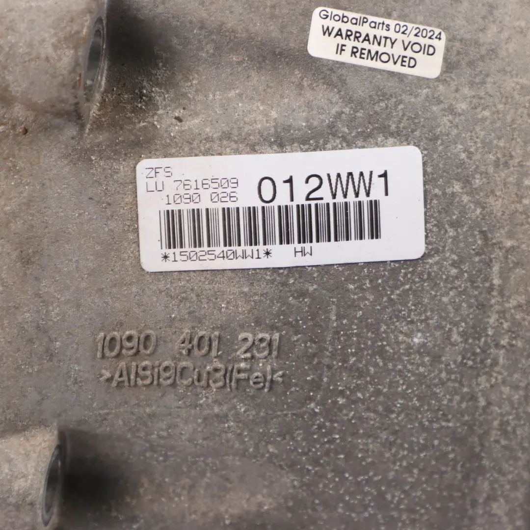 BMW X3 F25 20dX N47N Diesel Automatic Gearbox 7616509 GA8HP45X WARRANTY - SKU 8617112 - Part number 8617112