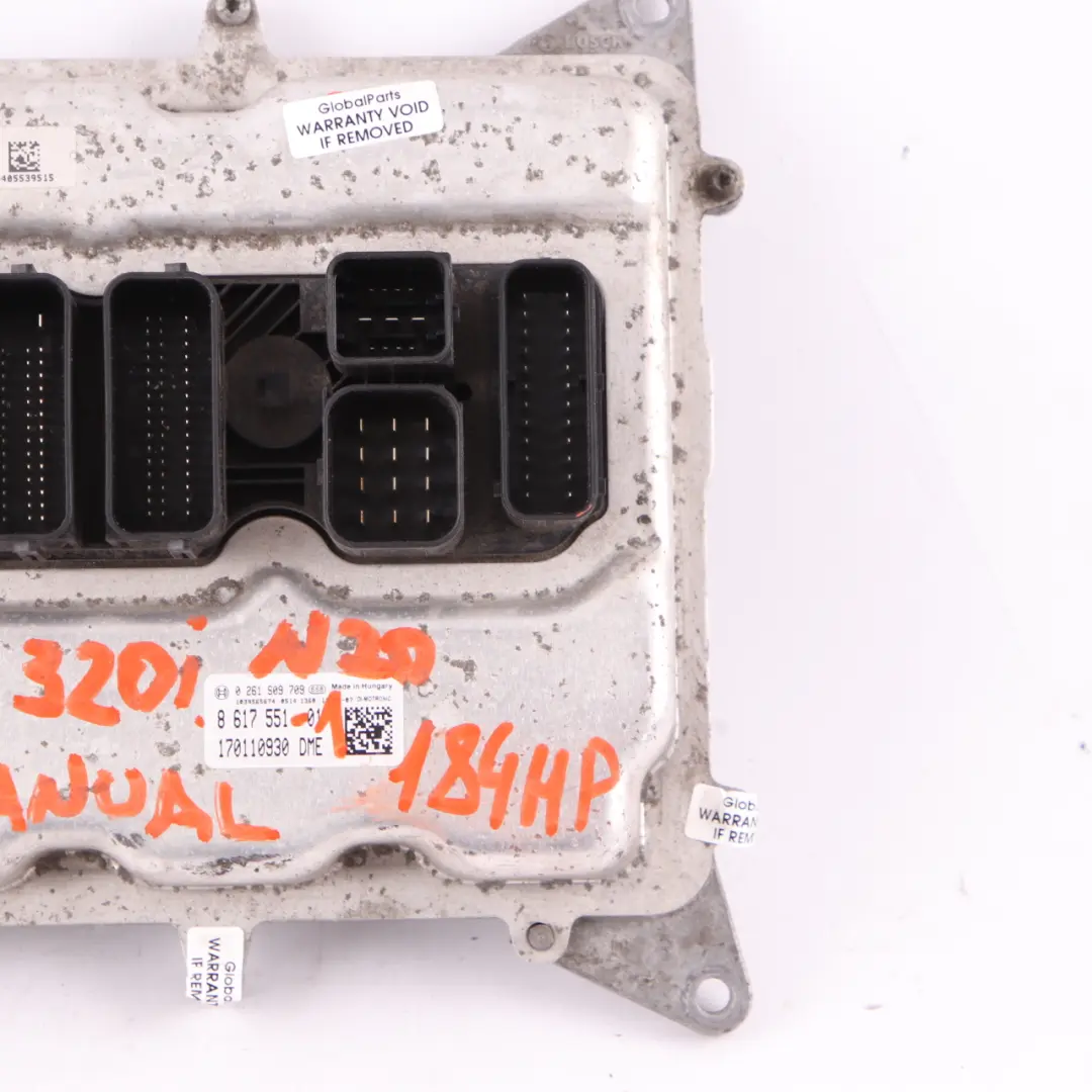 BMW F30 F31 320i Petrol N20 184HP Engine Control Module ECU DME Manual - SKU 8617551-2 - Part number 8617551