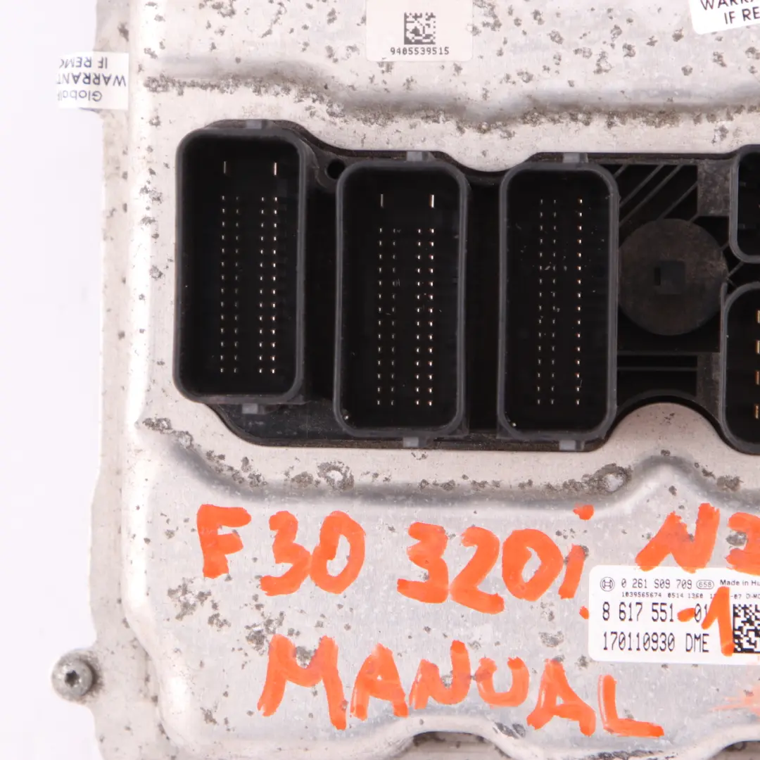 N20 184HP Engine Control Module ECU DME Manual to BMW F30 F31 320i Petrol with Part number 8617551 BMW F30 F31 320i Petrol N20 184HP Engine Control Module ECU DME Manual - SKU 8617551-2 - Part number 8617551