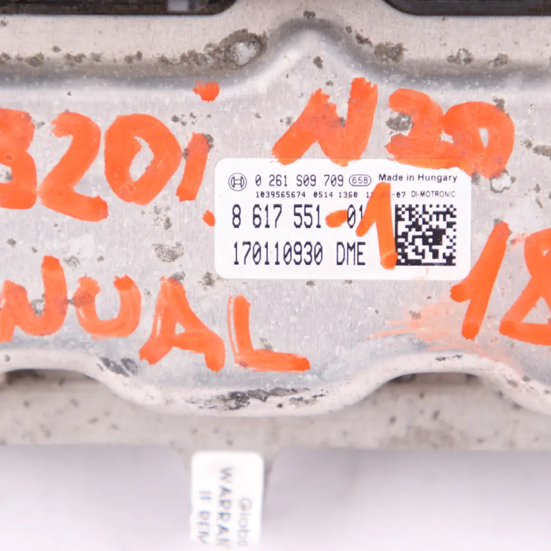 N20 184HP Engine Control Module ECU DME Manual to BMW F30 F31 320i Petrol with Part number 8617551 BMW F30 F31 320i Petrol N20 184HP Engine Control Module ECU DME Manual - SKU 8617551-2 - Part number 8617551