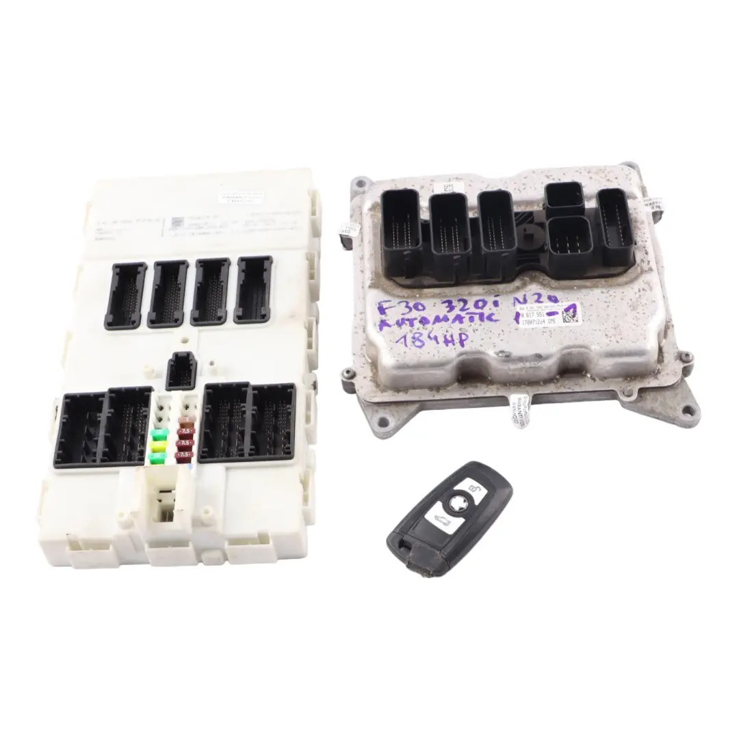 N20 184HP Engine ECU Kit DME FEM Key Automatic to BMW F30 F31 320i Petrol with Part number 8617551 BMW F30 F31 320i Petrol N20 184HP Engine ECU Kit DME FEM Key Automatic - SKU 8617551-4 - Part number 8617551