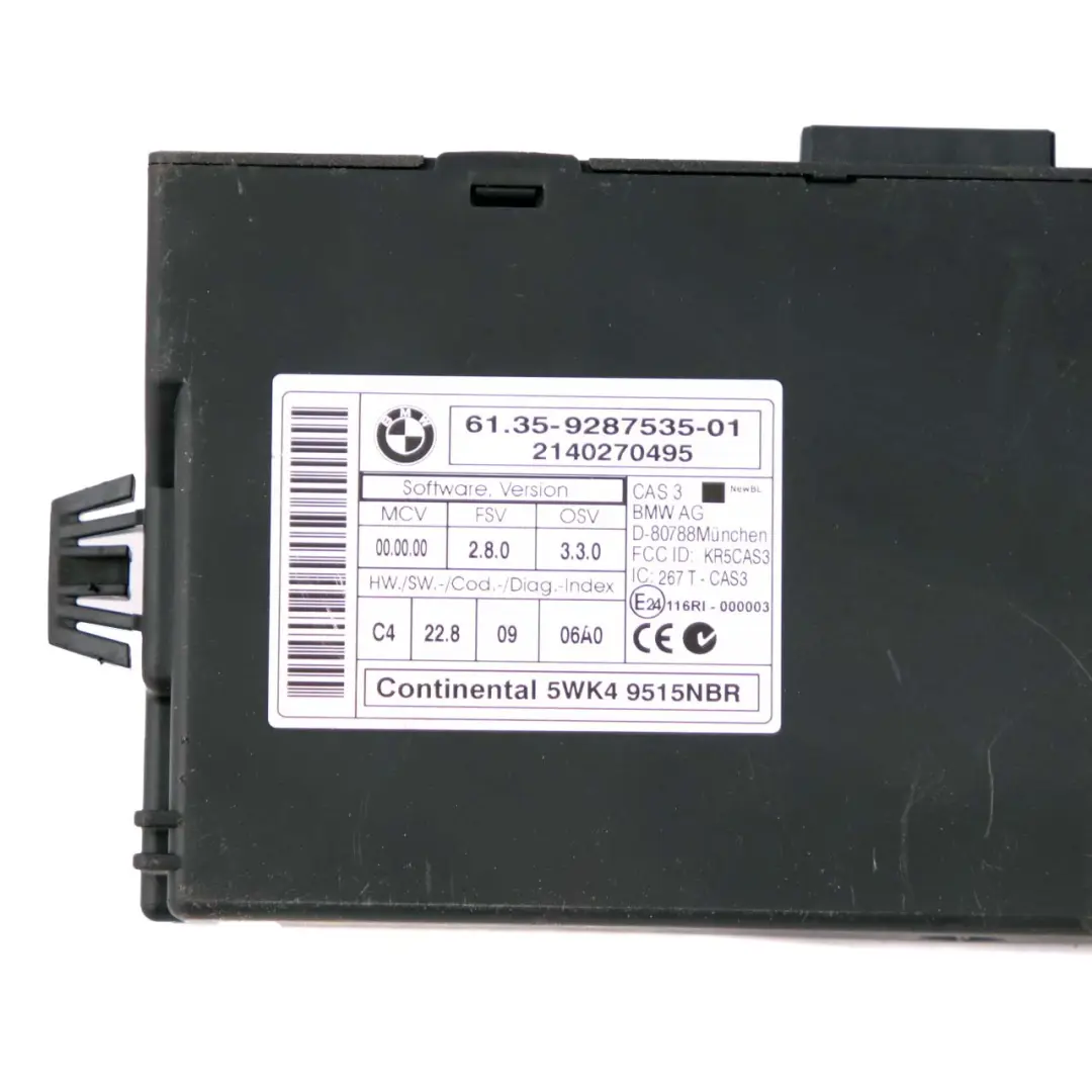 BMW X1 E84 20i N20 184HP ECU Engine Control Kit DME CAS3 + Key Automatic - SKU 8617569-1 - Part number 8617569