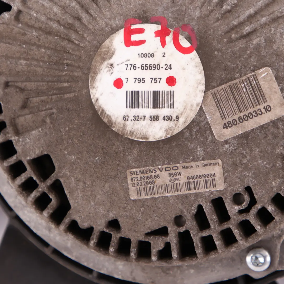 BMW X5 E70 M57N2 Diesel Kühlerlüfter Motor Kühlung Aktuator Motor 850W - SKU 8618242-1 - Teilenummer 8618242