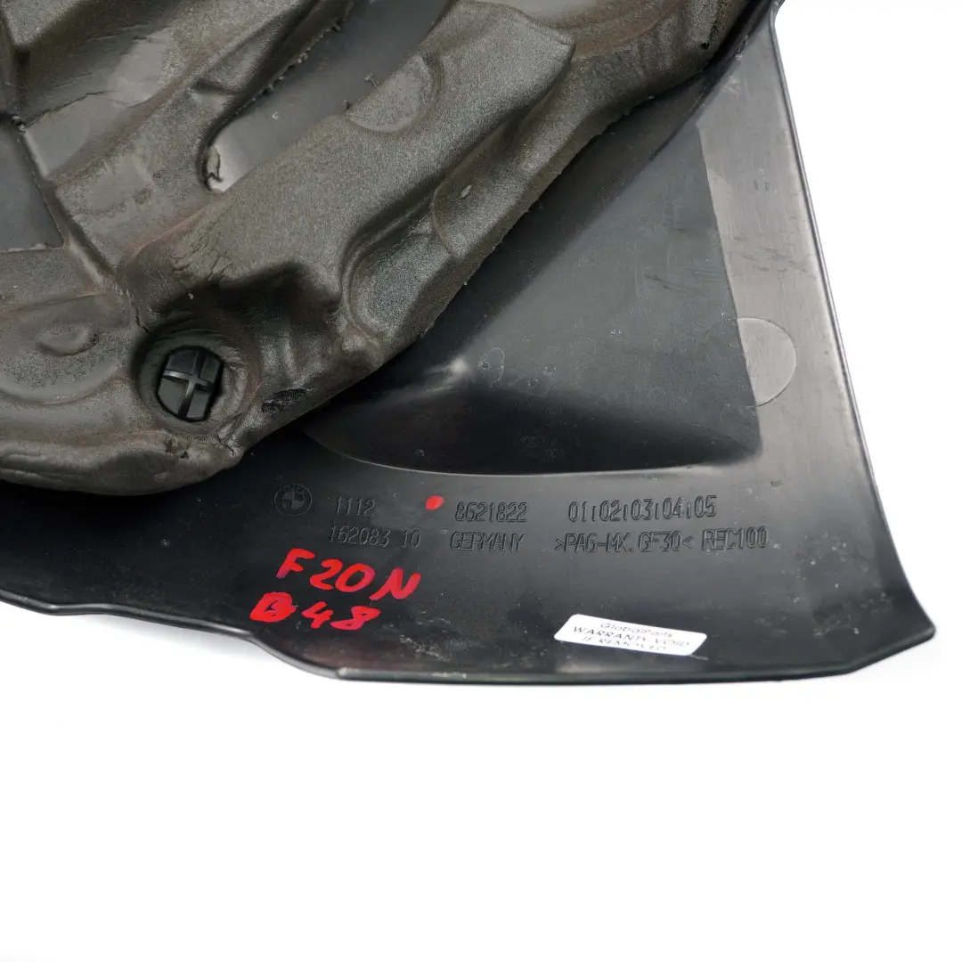 Acoustic Trim Panel to Engine Cover BMW F20 F21 F22 F30 F32 LCI Petrol B48 with Part number 8621822 Engine Cover BMW F20 F21 F22 F30 F32 LCI Petrol B48 Acoustic Trim Panel - SKU 8621822 - Part number 8621822