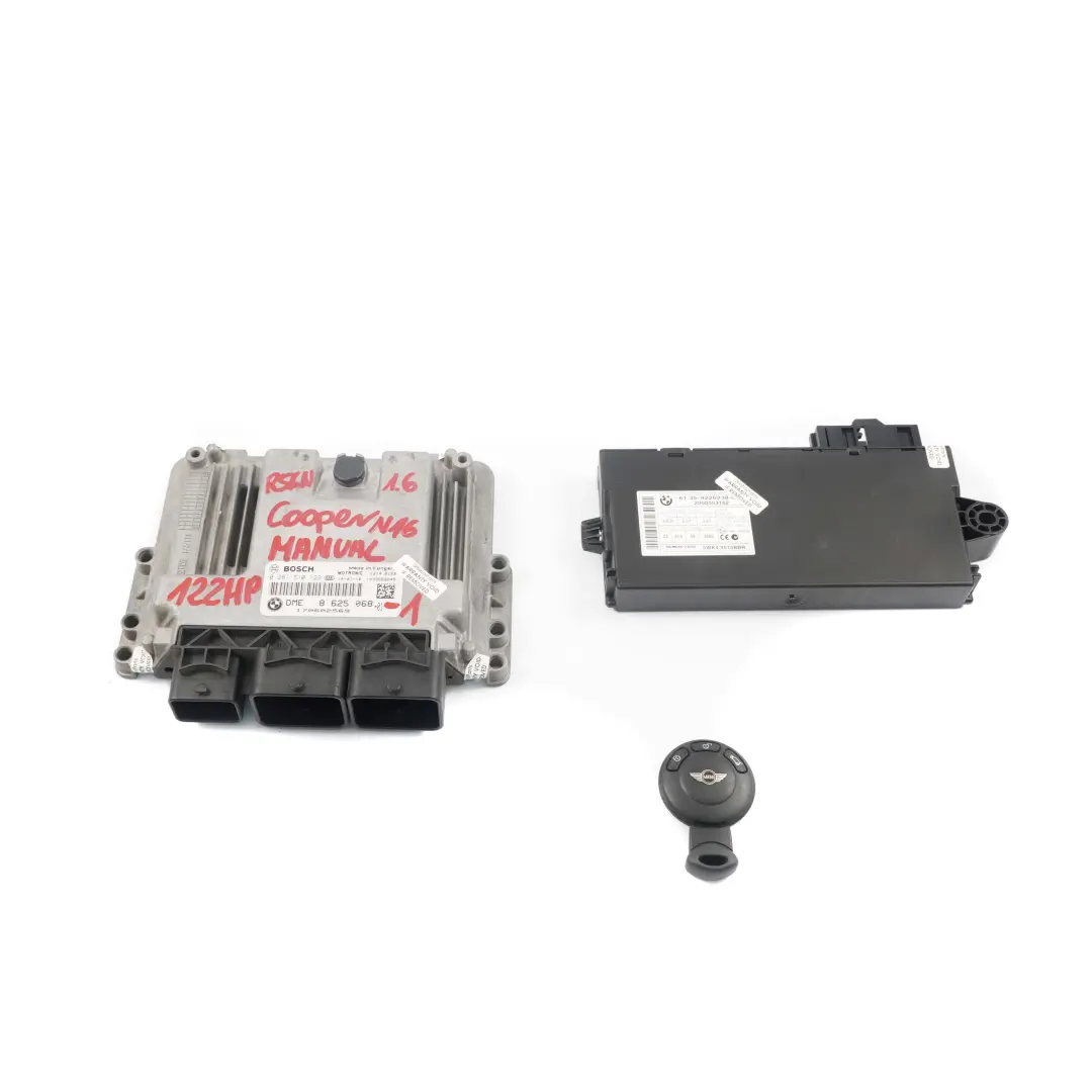 122HP Motor Kit ECU DME CAS 3 + Llave para Mini Cooper R56 LCI R58 N16 1.6 con número de pieza 8625068 Mini Cooper R56 LCI R58 N16 1.6 122HP Motor Kit ECU DME CAS 3 + Llave - SKU 8625068-1 - Número de pieza 8625068