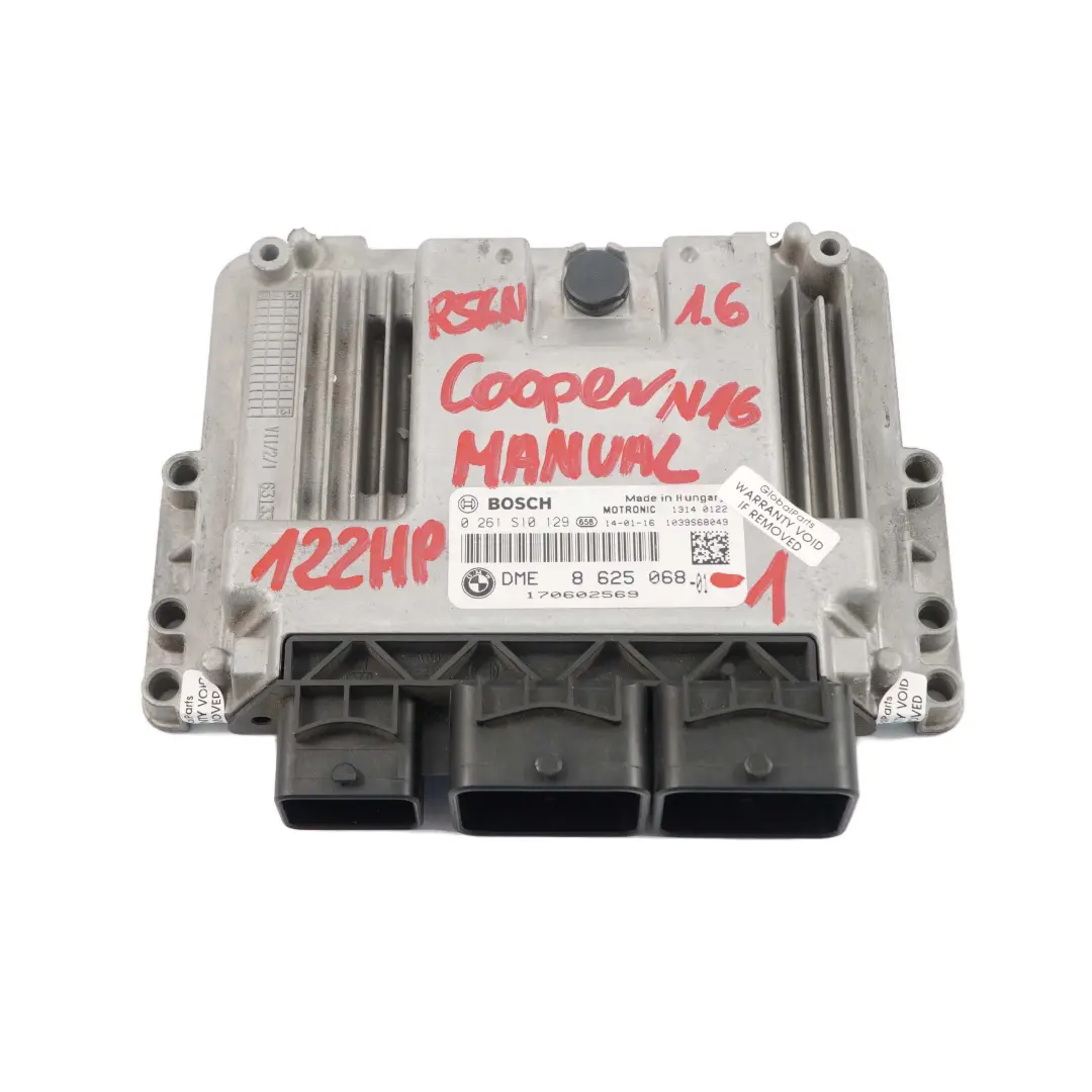 Mini Cooper R56 LCI R58 N16 1.6 122HP Motor Kit ECU DME CAS 3 + Llave - SKU 8625068-1 - Número de pieza 8625068