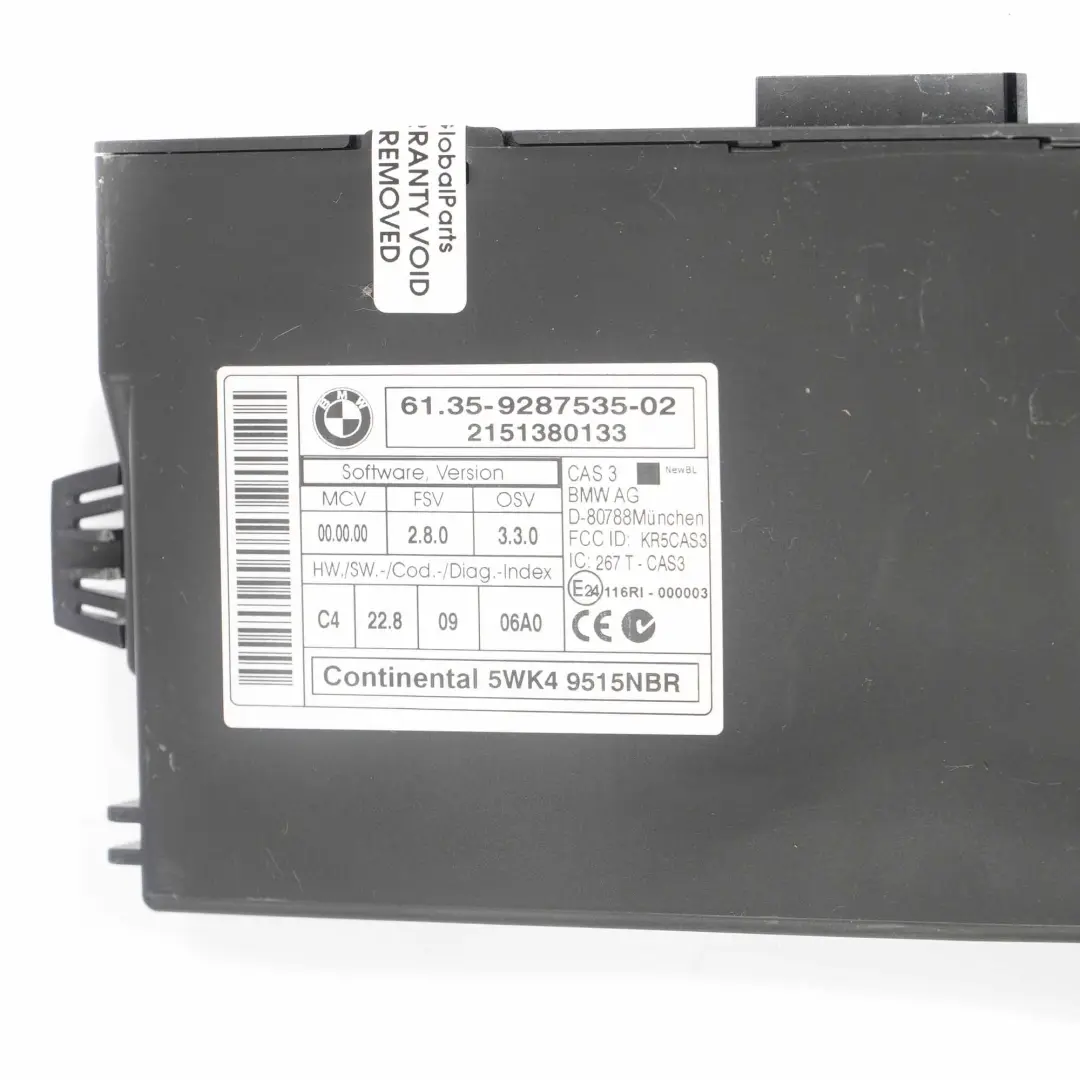 Mini One R56 LCI R58 N16 1.6 98CW Unite Commande Moteur DDE CAS3 CLE - SKU 8625068-2 - Numéro de pièce 8625068