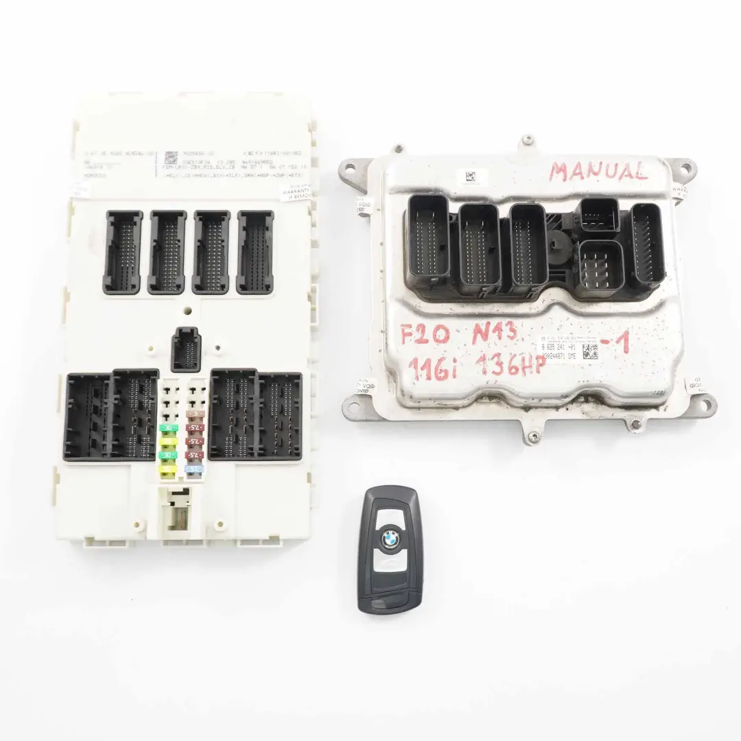 136CV Kit ECU Motore DME + FEM + Chiave per BMW F20 F30 116i 316i N13 con numero di parte 7636292 BMW F20 F30 116i 316i N13 136CV Kit ECU Motore DME + FEM + Chiave - SKU 8625241-1 - Numero di parte 7636292