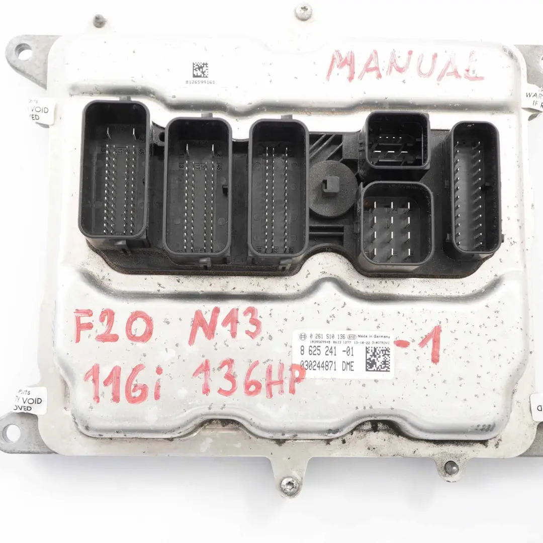 BMW F20 F30 116i 316i N13 136HP Engine ECU KIT DME 8625241 + FEM + Key - SKU 8625241-1 - Part number 7636292