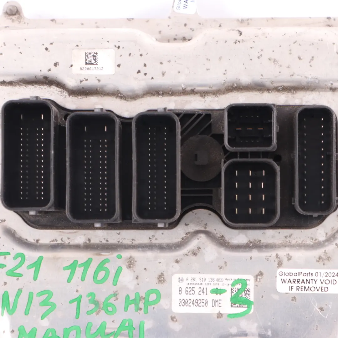 BMW F20 F30 116i 316i N13 136HP Engine ECU Kit DME FEM Key Lock Manual - SKU 8625241-3 - Part number 8625241