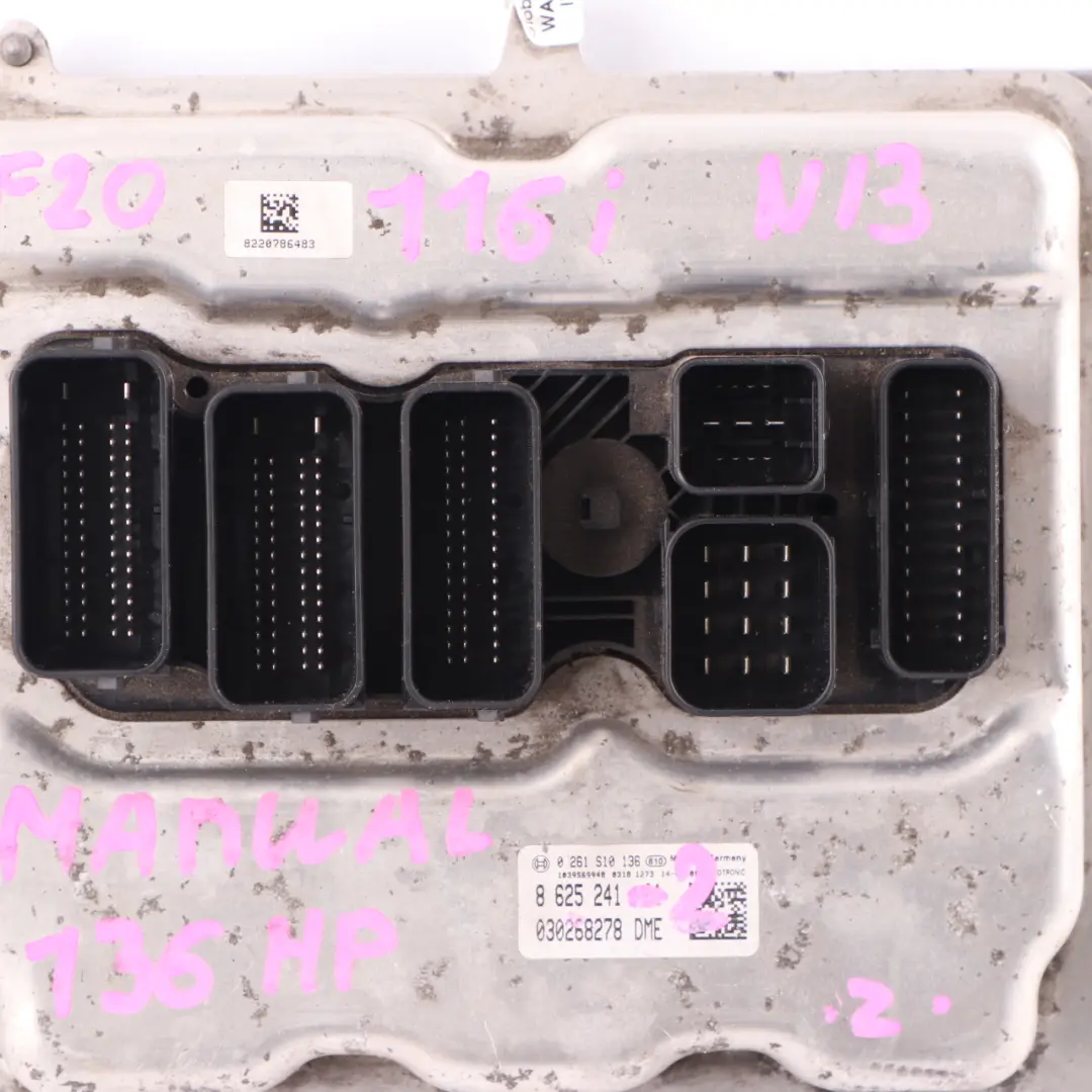 136HP Motor ECU KIT DME 8625241 FEM Llave Automático para BMW F20 F30 116i 316i N13 con número de pieza 7636292 BMW F20 F30 116i 316i N13 136HP Motor ECU KIT DME 8625241 FEM Llave Automático - SKU 8625241-4 - Número de pieza 7636292