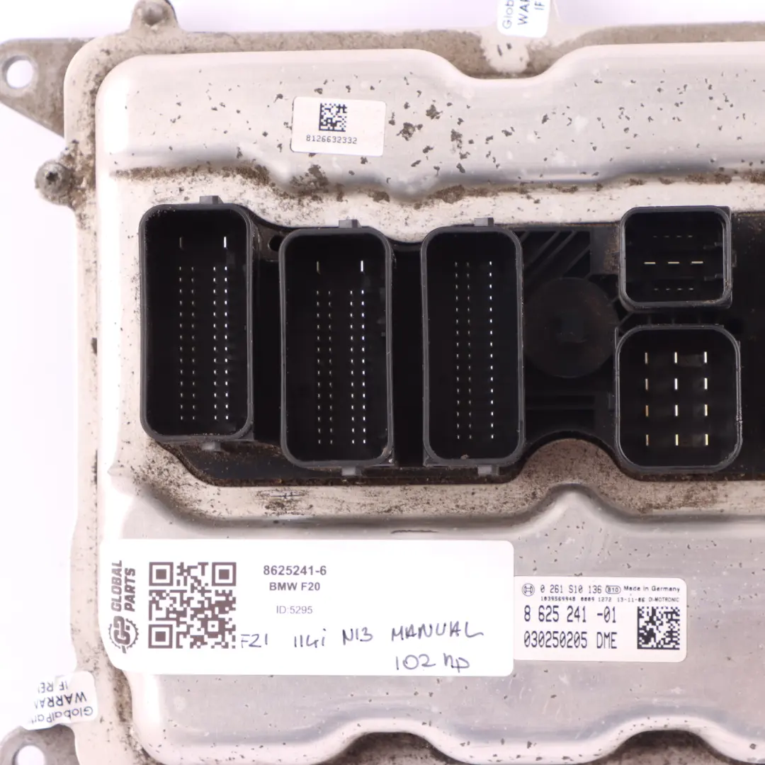BMW F20 F21 114i N13 102HP Petrol Engine ECU Control Unit DME Manual - SKU 8625241-6 - Part number 8625241