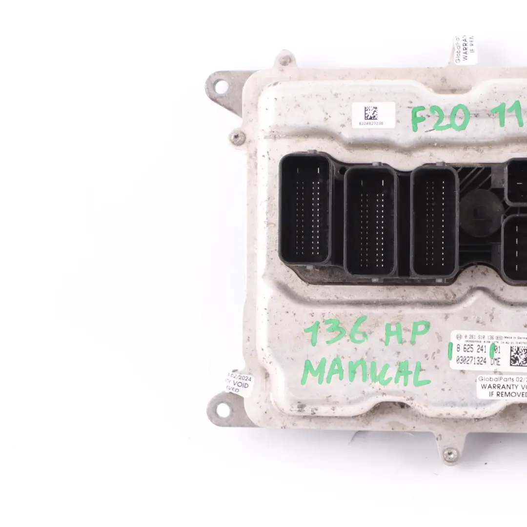 136HP Engine ECU Control Unit DME Manual to BMW F20 F30 F31 116i 316i N13 with Part number 8625241 BMW F20 F30 F31 116i 316i N13 136HP Engine ECU Control Unit DME Manual - SKU 8625241 - Part number 8625241