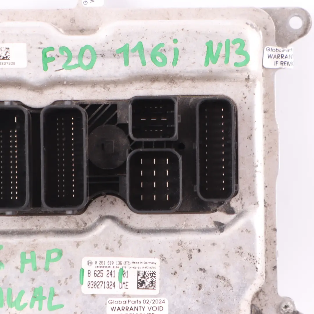 136HP Engine ECU Control Unit DME Manual to BMW F20 F30 F31 116i 316i N13 with Part number 8625241 BMW F20 F30 F31 116i 316i N13 136HP Engine ECU Control Unit DME Manual - SKU 8625241 - Part number 8625241