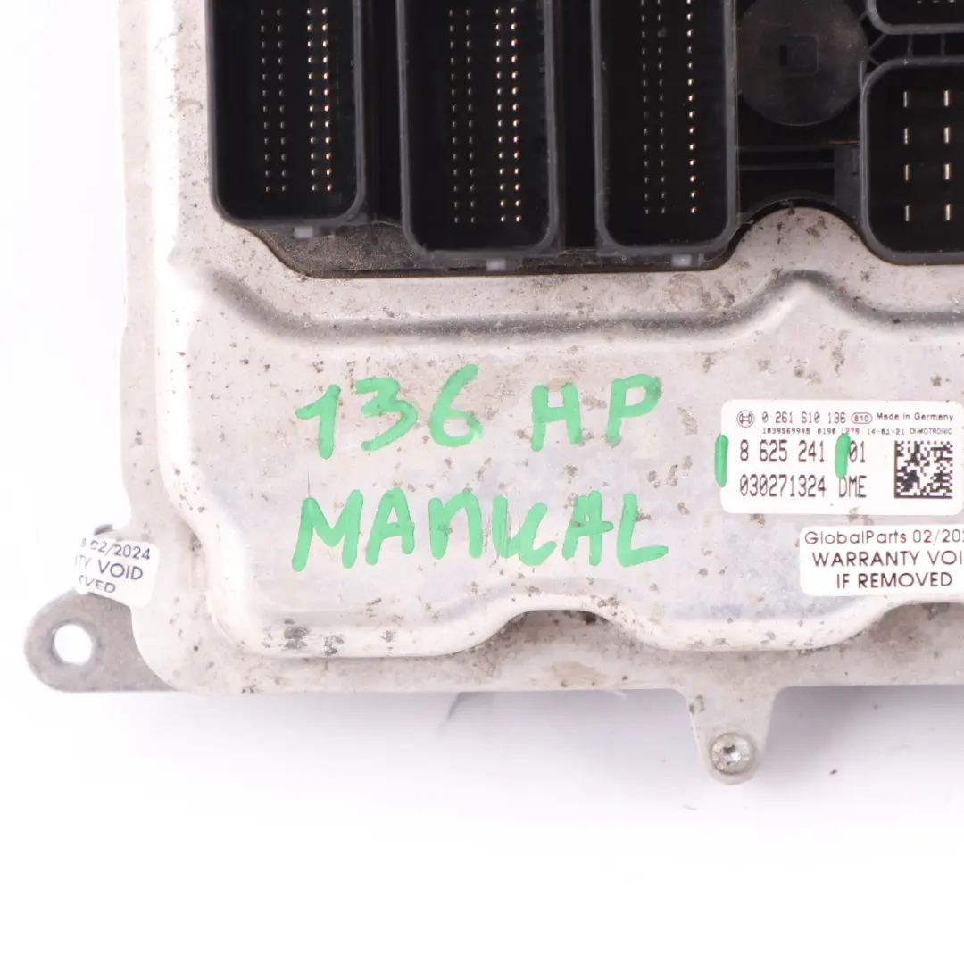 136HP Engine ECU Control Unit DME Manual to BMW F20 F30 F31 116i 316i N13 with Part number 8625241 BMW F20 F30 F31 116i 316i N13 136HP Engine ECU Control Unit DME Manual - SKU 8625241 - Part number 8625241