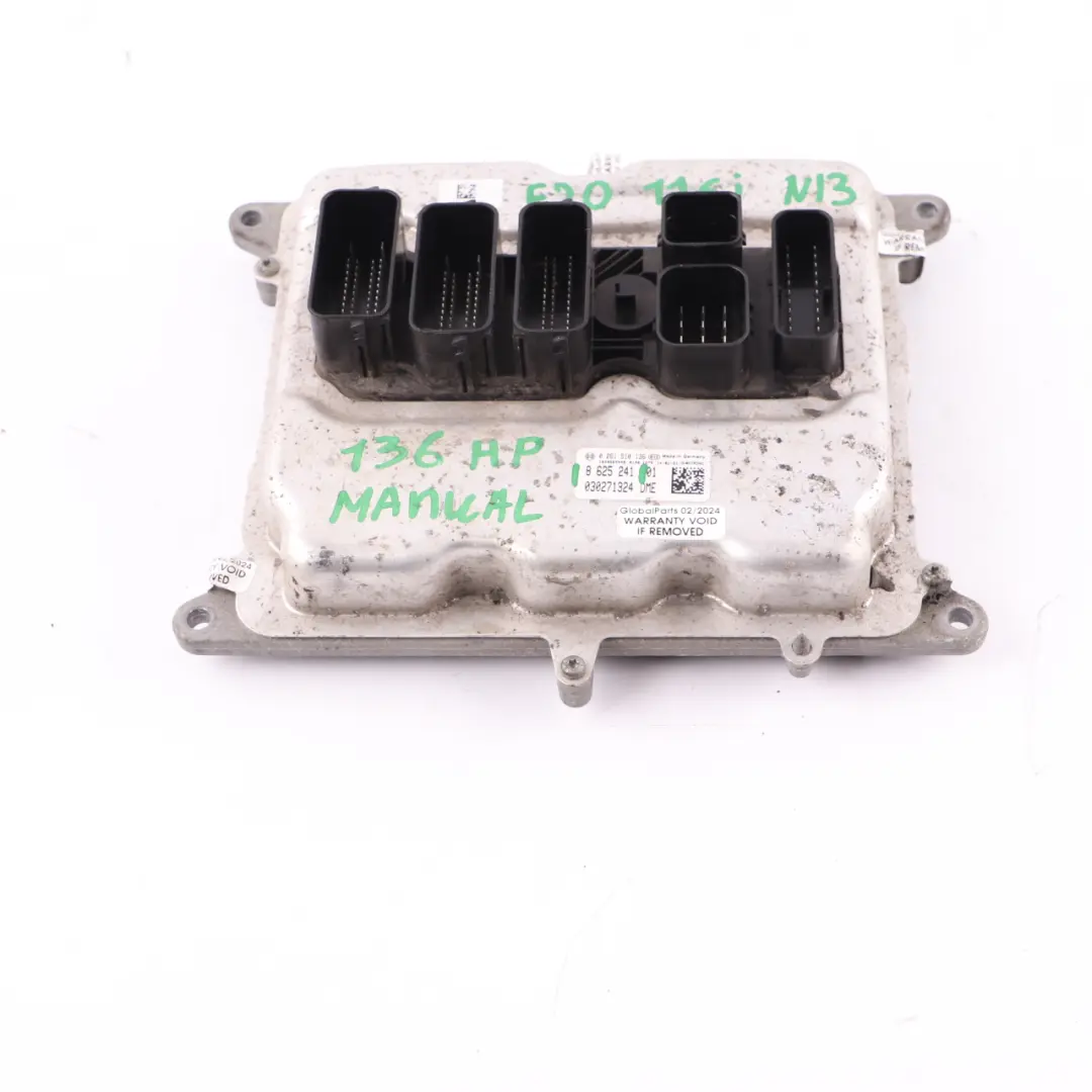 136HP Engine ECU Control Unit DME Manual to BMW F20 F30 F31 116i 316i N13 with Part number 8625241 BMW F20 F30 F31 116i 316i N13 136HP Engine ECU Control Unit DME Manual - SKU 8625241 - Part number 8625241