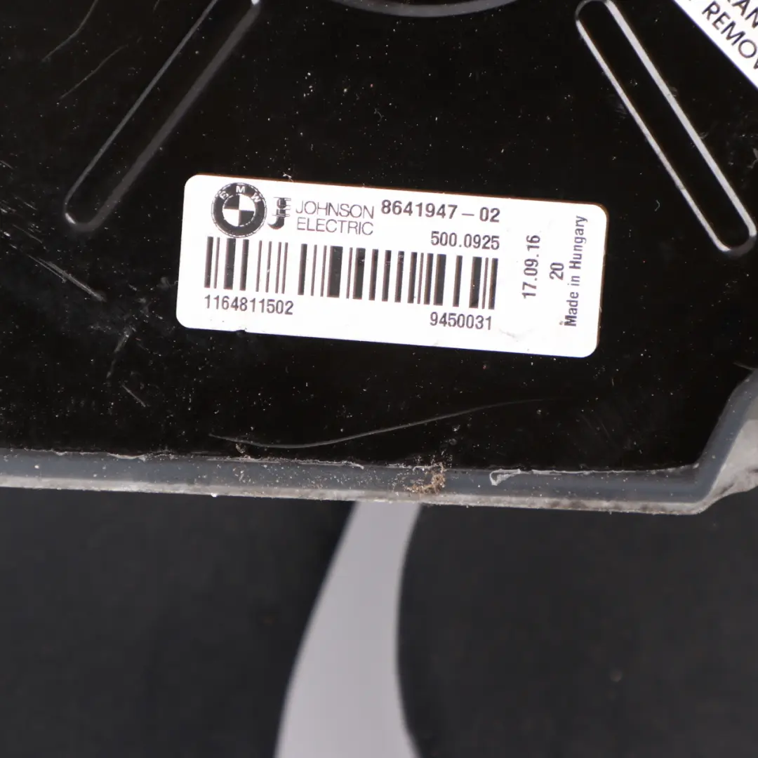  Radiador Refrigeración BMW F20 F21 F22 F30 F32 LCI Ventilador Motor 600W 8641947 - SKU 8625440-1 - Número de pieza 8625440
