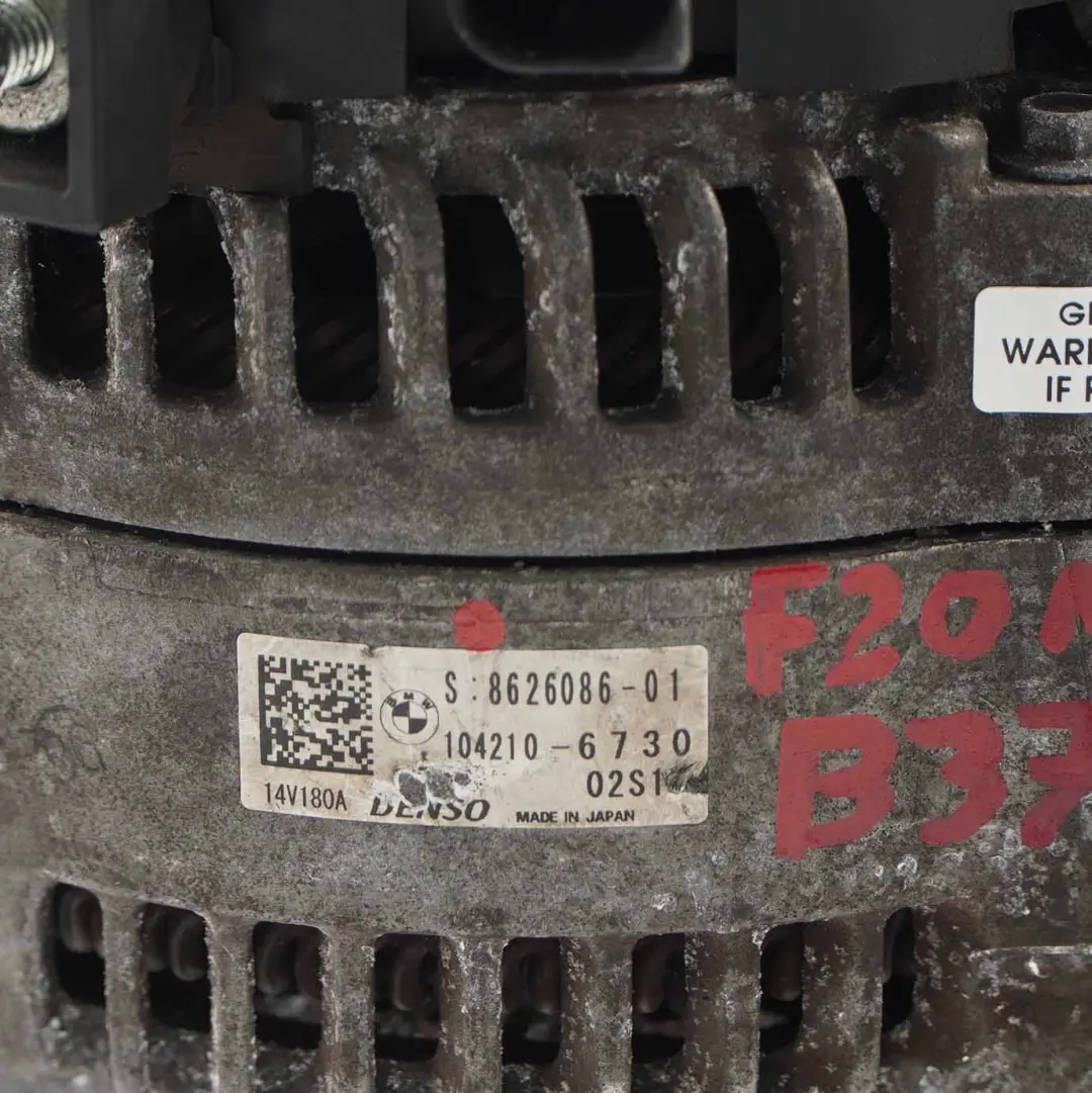B37 Alternator Generator Prądnica 180A do BMW F20 F21 o numerze 8626086 BMW F20 F21 B37 Alternator Generator Prądnica 180A - SKU 8626086 - Numer Części 8626086