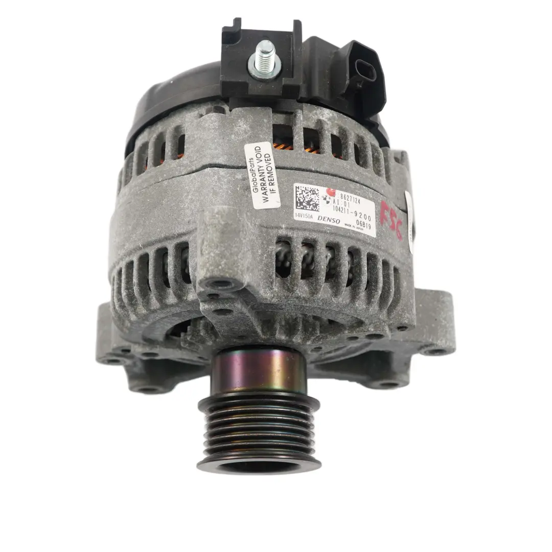 B37 B47 Motor Alternador Generador Denso 150A para BMW X1 F48 Mini F55 F56 con número de pieza 8627124 BMW X1 F48 Mini F55 F56 B37 B47 Motor Alternador Generador Denso 150A - SKU 8627124 - Número de pieza 8627124