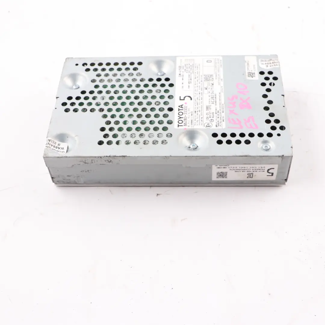 ZX10 Toyota Audio Amplifier Sound System Module Pioneer to Lexus ES with Part number 86280-33302 Lexus ES ZX10 Toyota Audio Amplifier Sound System Module Pioneer - SKU 86280-33302 - Part number 86280-33302
