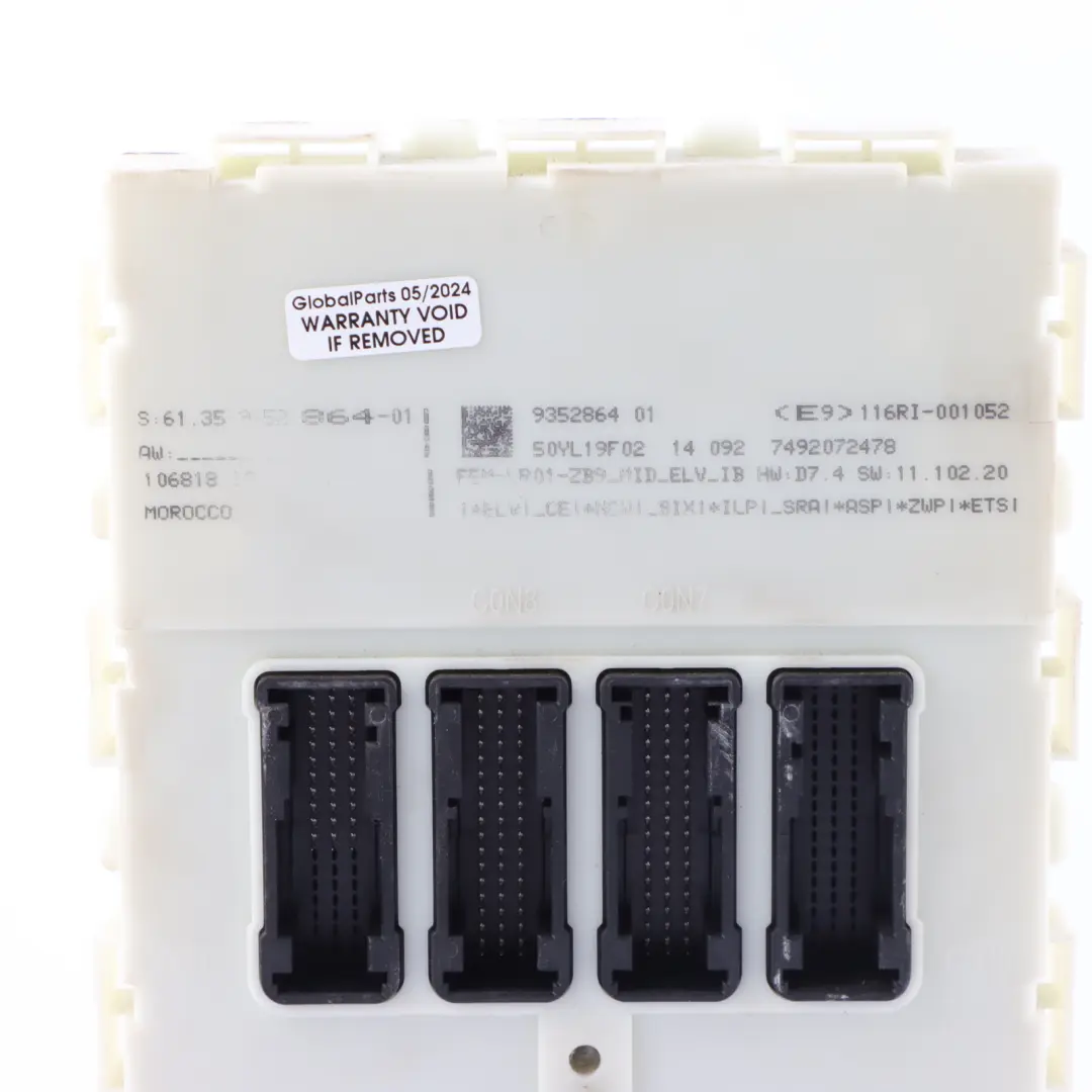 BMW F20 F21 F30 116i 316i N13 136HP Engine ECU KIT DME FEM + Key Manual - SKU 8630125-1 - Part number 8630125