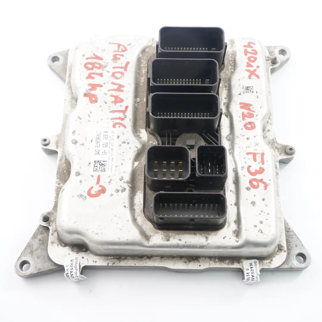 BMW F20 F30 F32 120i 320i 420i N20 184HP Engine Unit ECU DME Automatic - SKU 8631725-3 - Part number 8631725