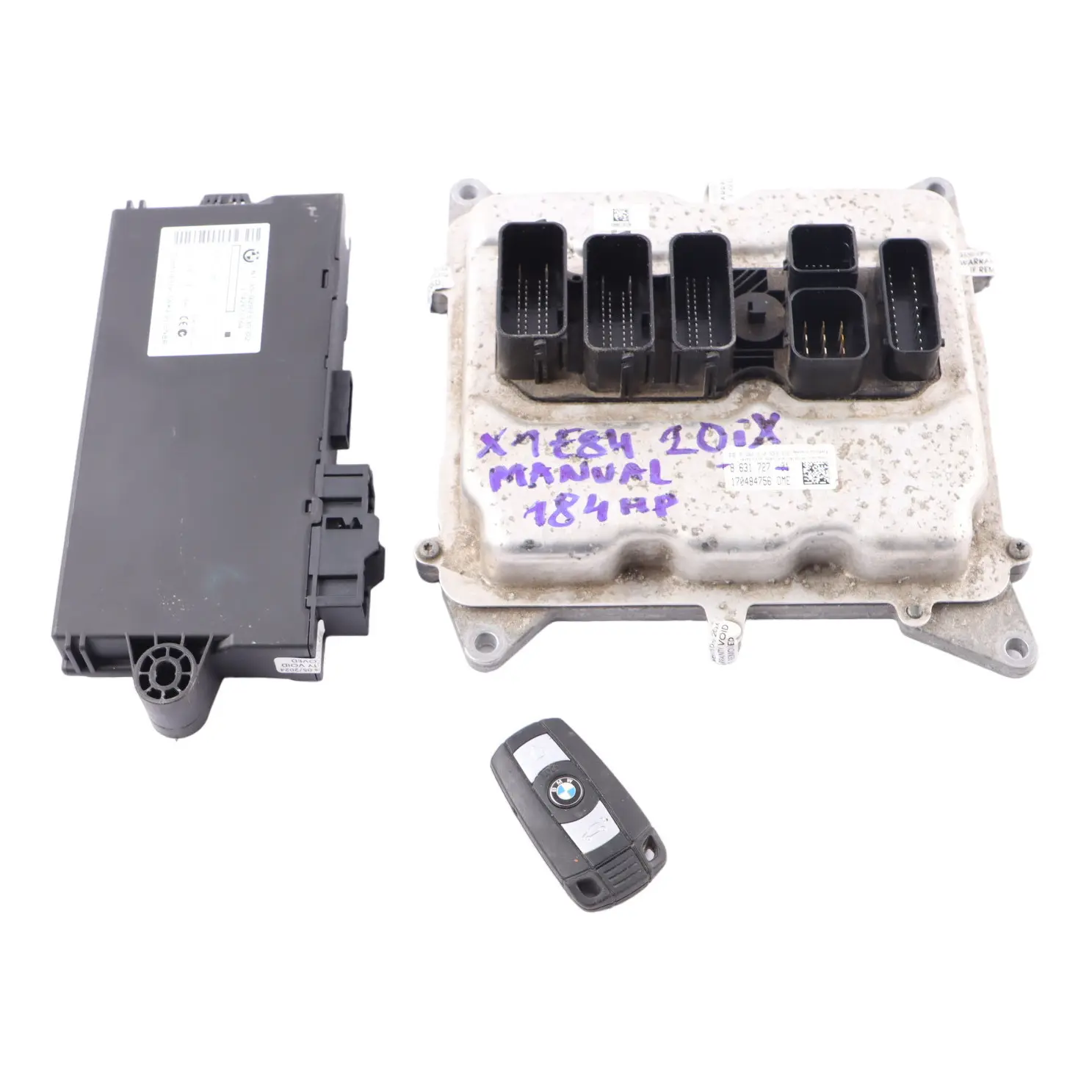 Bmw X1 E84 20iX N20 184HP Engine Unit ECU Kit DME 8631727 CAS3 + Key Manual