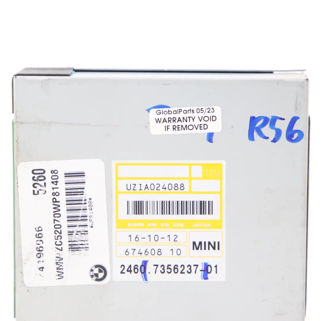 Gearbox Basic Control Unit EGS 7356237 to Mini R55 R56 R57 LCI R60 Automatic with Part number 8631833 Mini R55 R56 R57 LCI R60 Automatic Gearbox Basic Control Unit EGS 7356237 - SKU 8631833 - Part number 8631833