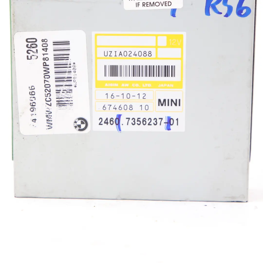 Caja Cambios Automática Control Básica EGS 7356237 para Mini R55 R56 R57 LCI R60 con número de pieza 8631833 Mini R55 R56 R57 LCI R60 Caja Cambios Automática Control Básica EGS 7356237 - SKU 8631833 - Número de pieza 8631833