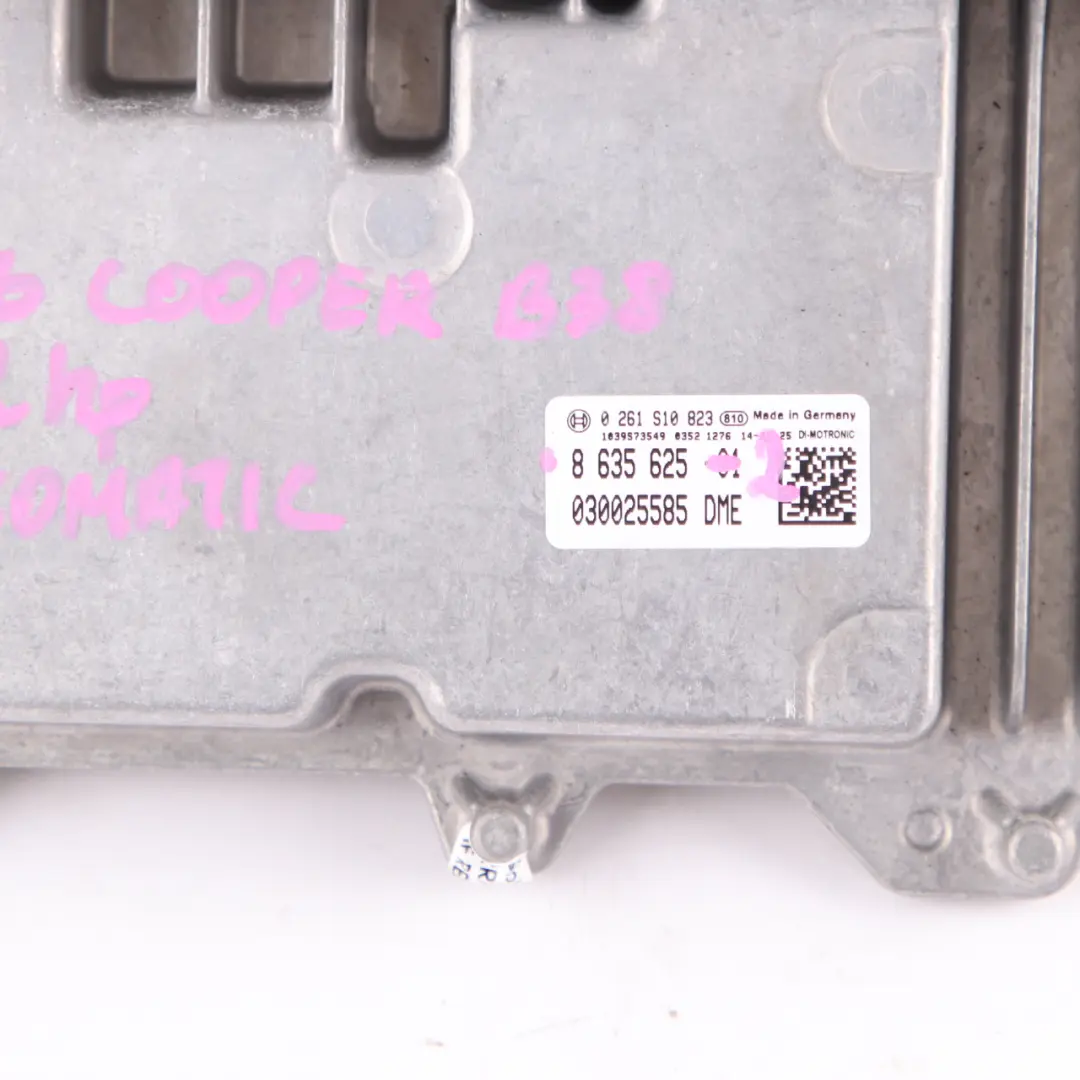 B38 136HP Petrol Engine ECU Kit DME BDC + Key Automatic to Mini Cooper F56 with Part number 8635625 Mini Cooper F56 B38 136HP Petrol Engine ECU Kit DME BDC + Key Automatic - SKU 8635625-2 - Part number 8635625