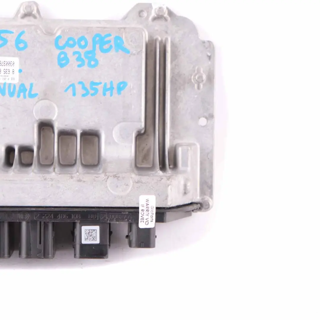 B38 1.5 136HP Petrol Engine ECU DME Manual Transmission to Mini Cooper F56 with Part number 8635625 Mini Cooper F56 B38 1.5 136HP Petrol Engine ECU DME Manual Transmission - SKU 8635625 - Part number 8635625