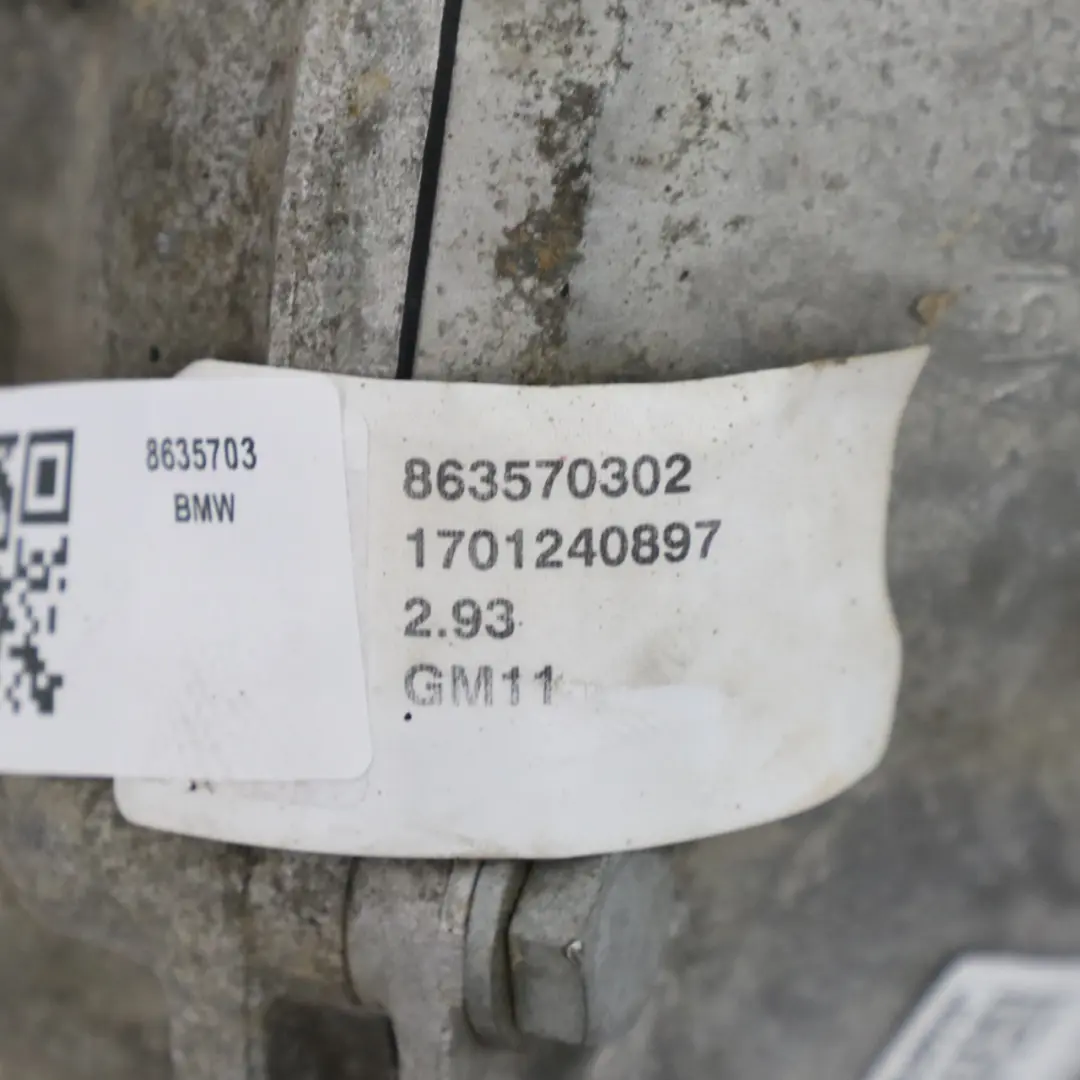 Front Axle Differential Diff 2,93 Ratio WARRANTY to BMW F34 GT G30 G31 G15 with Part number 8635703 BMW F34 GT G30 G31 G15 Front Axle Differential Diff 2,93 Ratio WARRANTY - SKU 8635703 - Part number 8635703