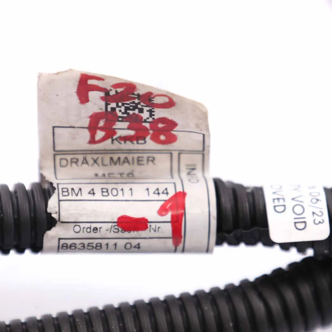 B38 Motore cablaggio cavi per BMW F20 F30 LCI 118i 318i con numero di parte 8635811 BMW F20 F30 LCI 118i 318i B38 Motore cablaggio cavi - SKU 8635811-1 - Numero di parte 8635811