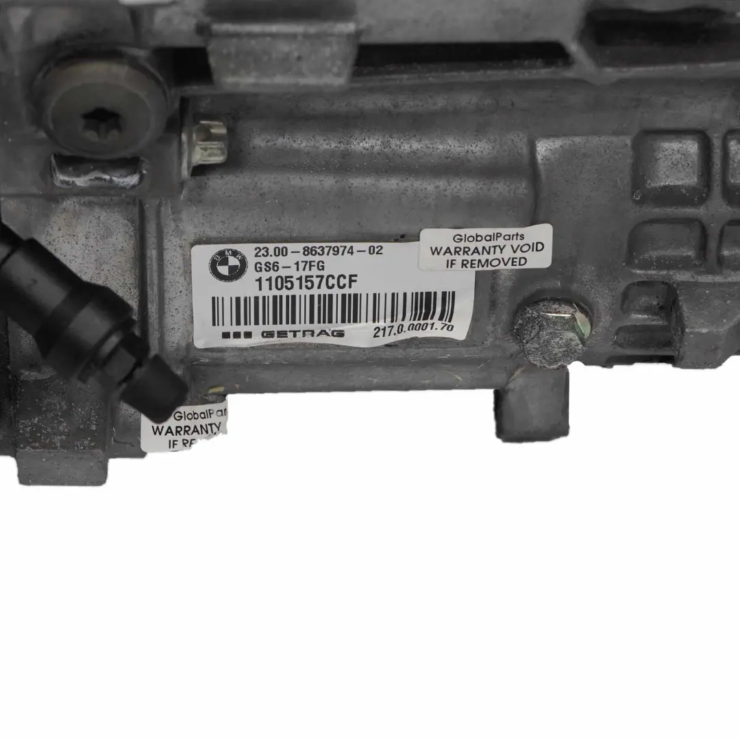 Benzin B38 6-Gang-Schaltgetriebe GS6-17FG GARANTIE für BMW F20 F21 F30 F31 mit Teilenummer 8637974 BMW F20 F21 F30 F31 Benzin B38 6-Gang-Schaltgetriebe GS6-17FG GARANTIE - SKU 8637974 - Teilenummer 8637974