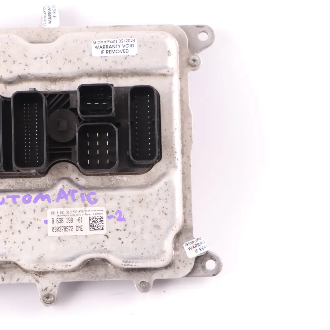 BMW F20 F21 118i N13 136HP Engine Control Unit ECU DME Automatic - SKU 8638198-2 - Part number 8638198