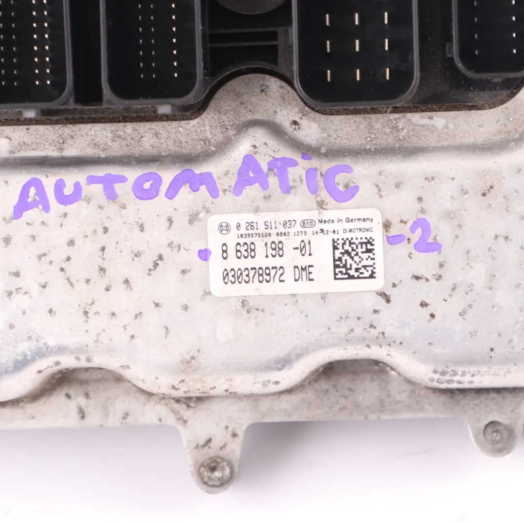 BMW F20 F21 118i N13 136HP Engine Control Unit ECU DME Automatic - SKU 8638198-2 - Part number 8638198