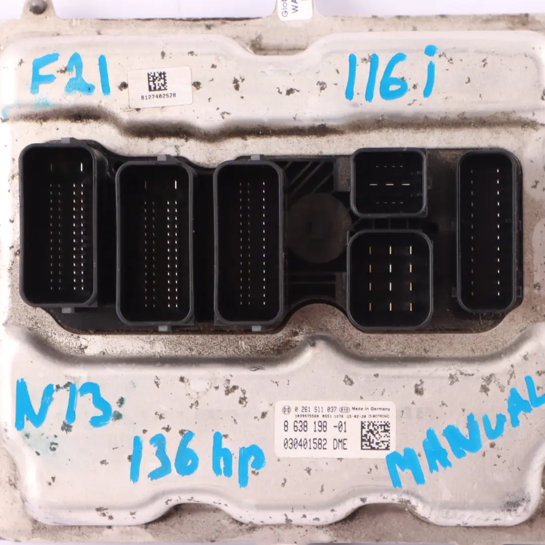 BMW F20 F30 116i 316i N13 136HP Engine ECU Kit DME 8625241 FEM Key Manual - SKU 8638198-5 - Part number 8638198