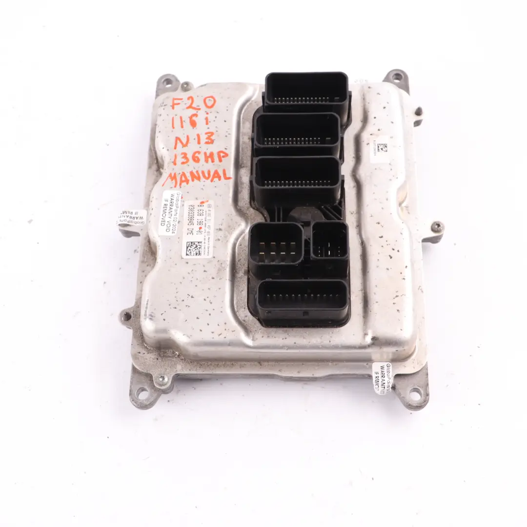 136HP Unità controllo motore ECU DME 8625241 Manuale per BMW F20 F30 116i 316i N13 con numero di parte 8638198 BMW F20 F30 116i 316i N13 136HP Unità controllo motore ECU DME 8625241 Manuale - SKU 8638198 - Numero di parte 8638198