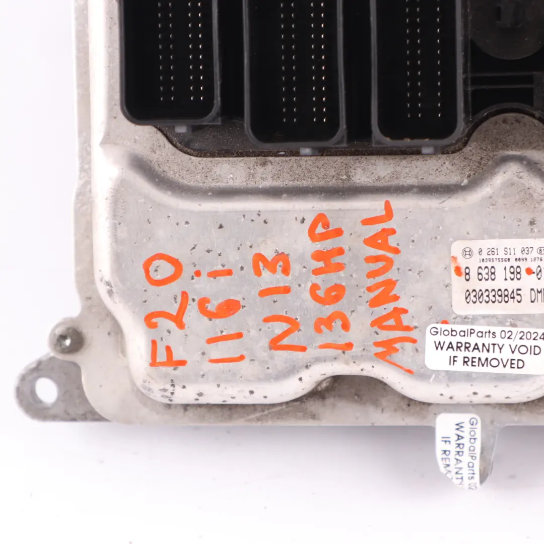 BMW F20 F30 116i 316i N13 136HP Komputer Silnika ECU DME 8625241 Manual - SKU 8638198 - Numer Części 8638198