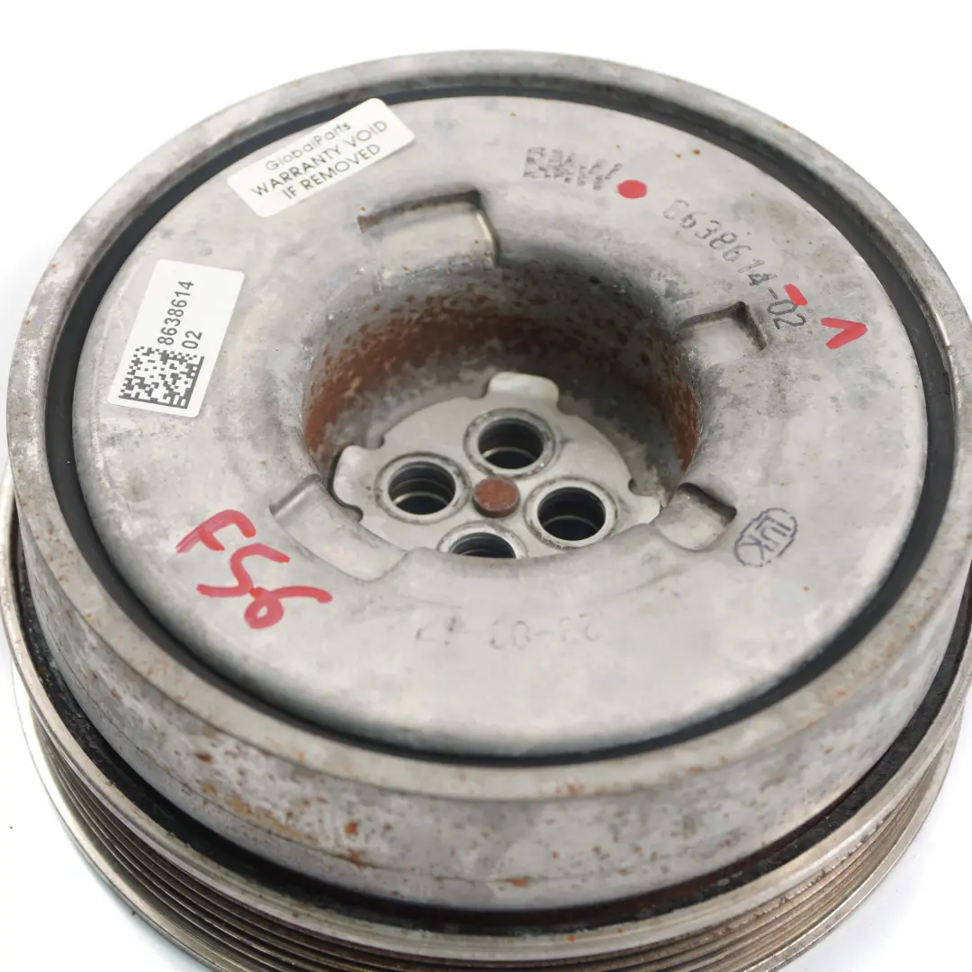 Gasolina B36 B38 Polea Amortiguador vibraciones para BMW F45 Mini F55 F56 F57 F60 con número de pieza 8638614 BMW F45 Mini F55 F56 F57 F60 Gasolina B36 B38 Polea Amortiguador vibraciones - SKU 8638614-1 - Número de pieza 8638614