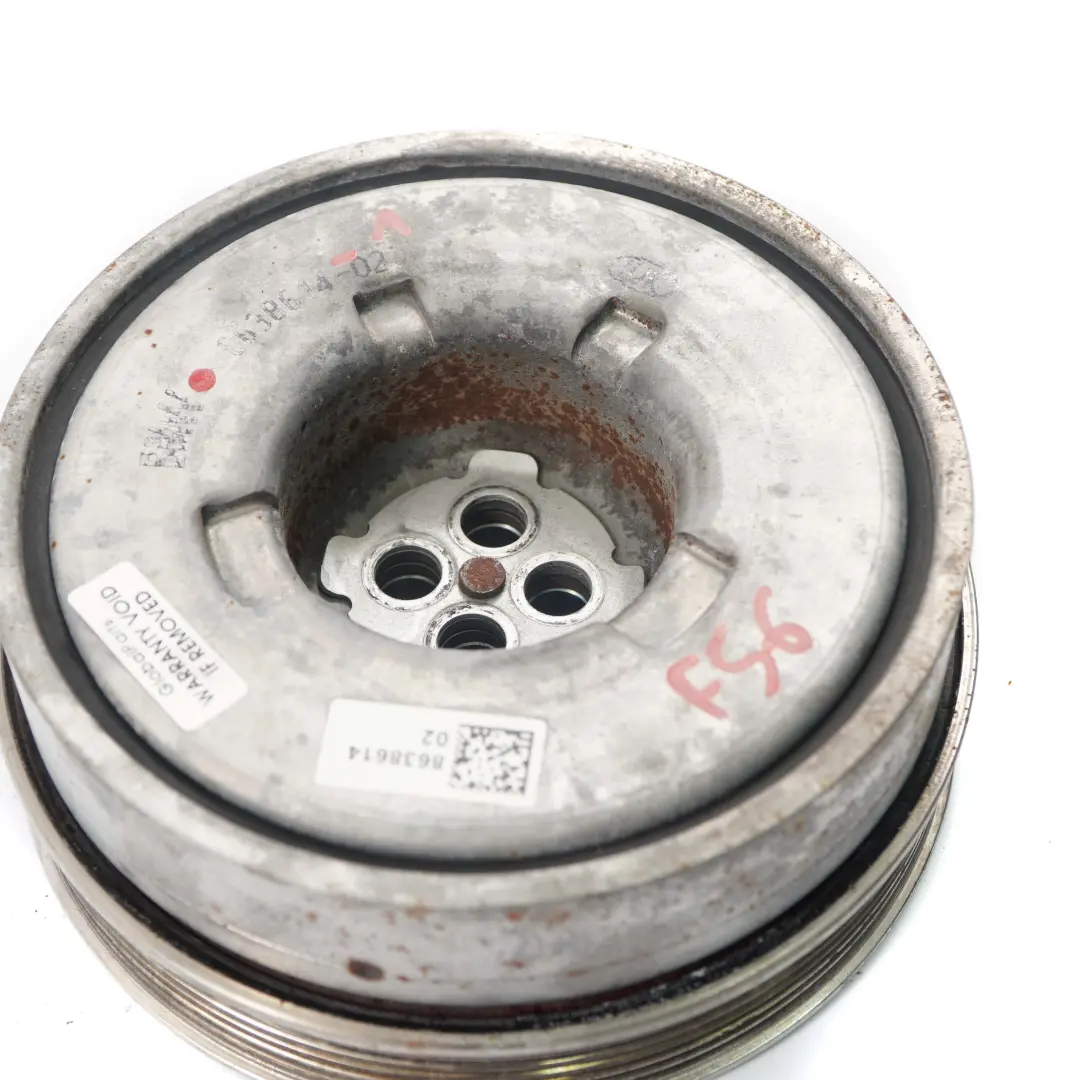 Gasolina B36 B38 Polea Amortiguador vibraciones para BMW F45 Mini F55 F56 F57 F60 con número de pieza 8638614 BMW F45 Mini F55 F56 F57 F60 Gasolina B36 B38 Polea Amortiguador vibraciones - SKU 8638614-1 - Número de pieza 8638614