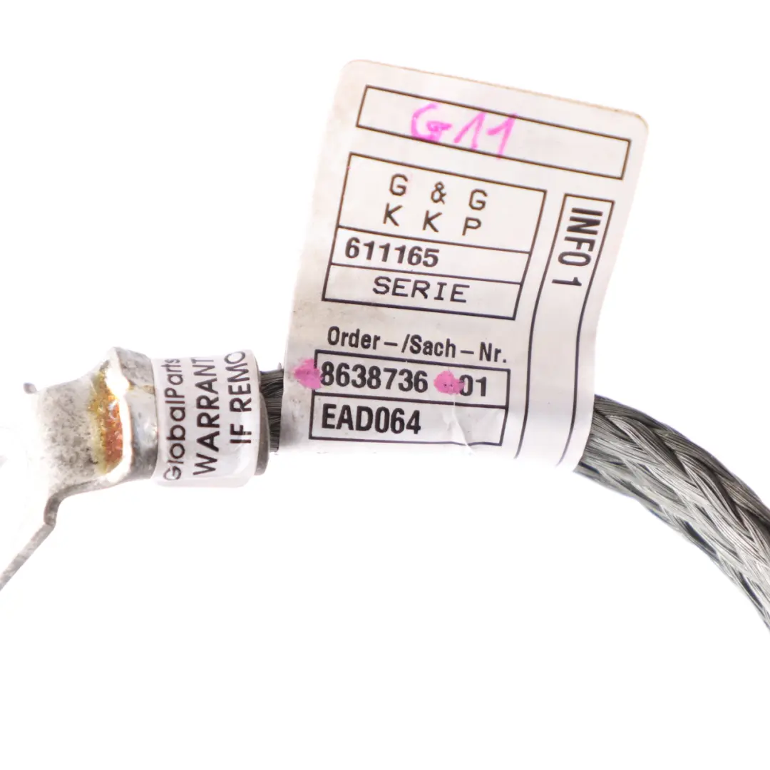 Earth Ground Cable BMW G20 G21 G30 G31 G11 Line Strap Battery Lead to with Part number 8638736 Earth Ground Cable BMW G20 G21 G30 G31 G11 Line Strap Battery Lead - SKU 8638736 - Part number 8638736