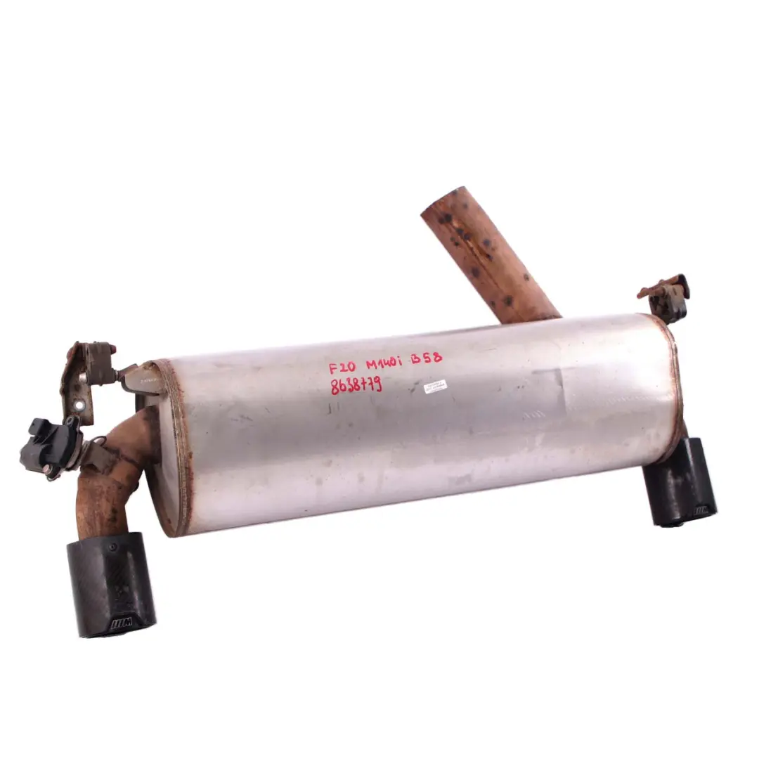 Exhaust Silencer BMW F20 F21 LCI M140i B58 Petrol Rear Back Box Muffler 8650846 to with Part number 8638779 Exhaust Silencer BMW F20 F21 LCI M140i B58 Petrol Rear Back Box Muffler 8650846 - SKU 8638779 - Part number 8638779